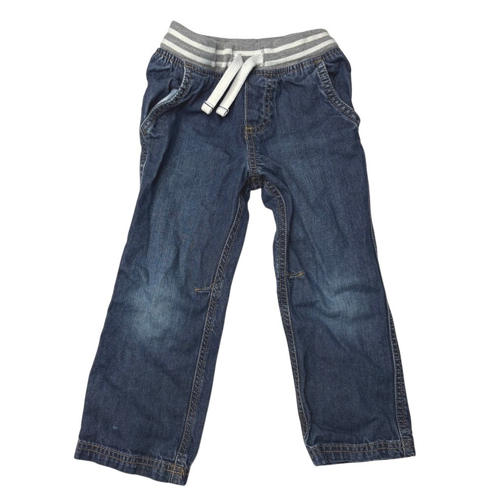 Carter's Pull On‎ Denim Jeans 4T Ribbed Waistband Toddler Hipster Casual